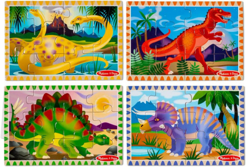 Melissa & Doug Dinosaurs Puzzles In A Box Melissa & Doug Dinosaurs Puzzles In A Box
