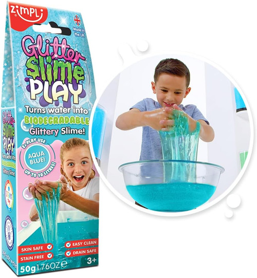 Zimpli Kids - Blue Glitter Slime Play