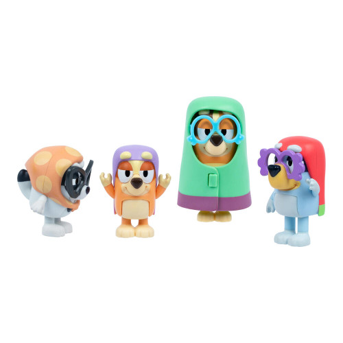 Bluey Figure 4 Pack - Here Comes the Grannies