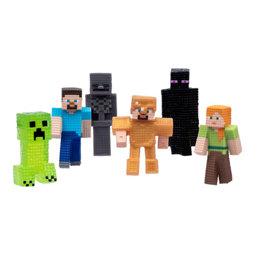 Heroes of Goo Jit Zu Super Squishy Minecraft Minis 6 Pack