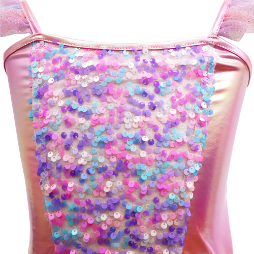Mermaid Sparkle Dress with Tail - Size 3-4