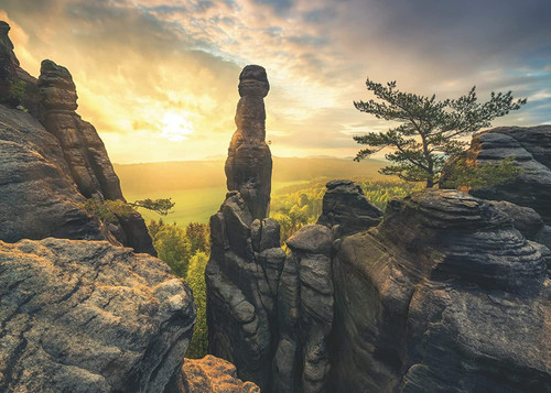Ravensburger - Monolith Elbe Sandstone Mountains Puzzle 1000