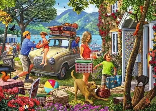 Ravensburger - Holiday Cottage Puzzle 1000 Piece
