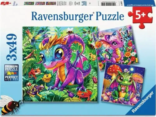 Ravensburger - Baby Garden Dragons Puzzles 3x49 Piece