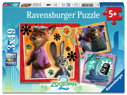 Ravensburger - Zootopia 2 A New Mission 3x49 Piece Puzzles