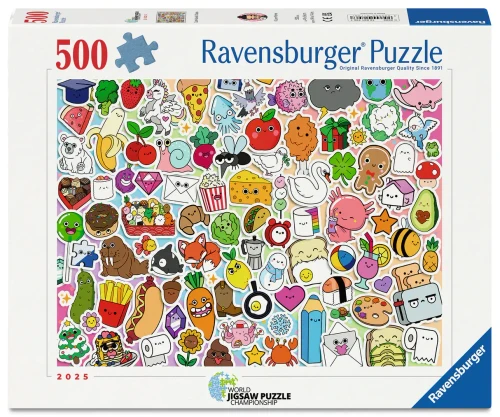 Ravensburger WJPC25: Cute Kawaii Chaos Puzzle 500 Piece