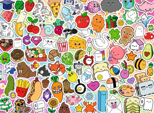 Ravensburger WJPC25: Cute Kawaii Chaos Puzzle 500 Piece