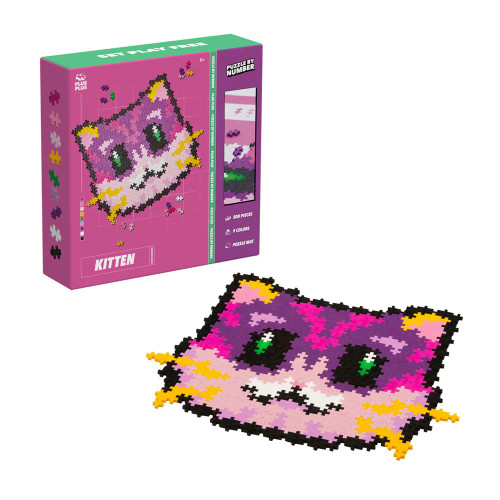 Plus Plus Puzzle By Number - Kitten 500 Piece