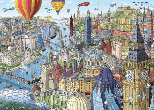 Ravensburger - Around the UK and Ireland Puzzle 1000 Piece