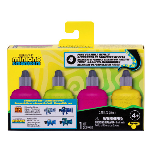 Minions And Monsters -  Fart Blaster Liquid Refill 4 Pack