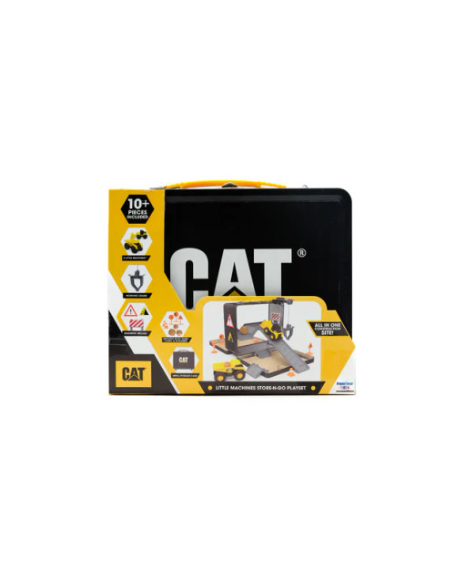 CAT Little Machines Store N Go Playset With 3 Vehicles