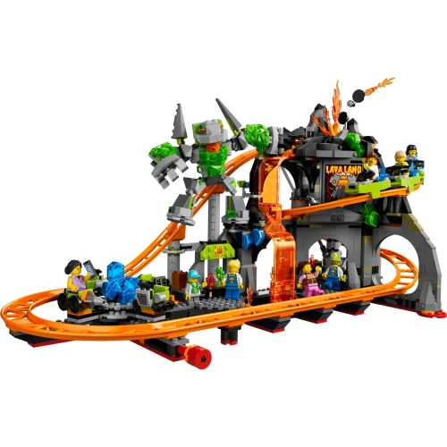 Lego City - Lava Land Roller Coaster Park
