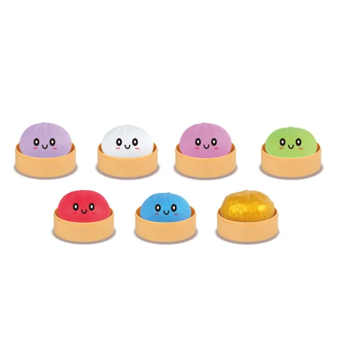 Squishy Mystery Neon 8.5cm Dumpling (Asst Colours) 