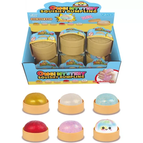Squishy Mystery Holographic 8.5cm Dumpling(Assorted Colours)