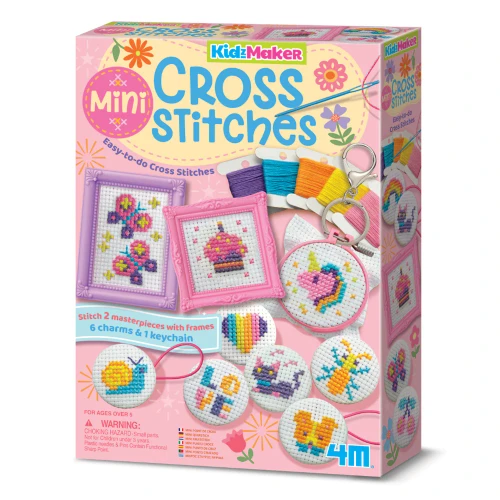 4M KidzMaker - Mini Cross Stitch Buttons