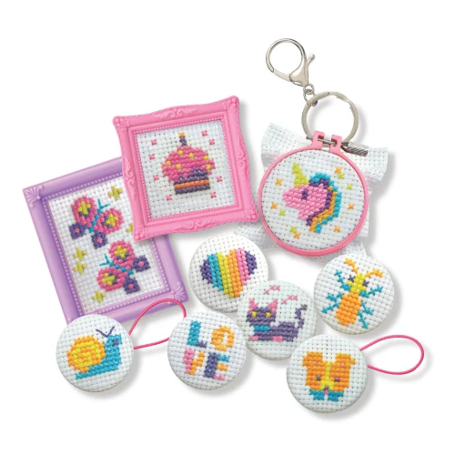 4M KidzMaker - Mini Cross Stitch Buttons