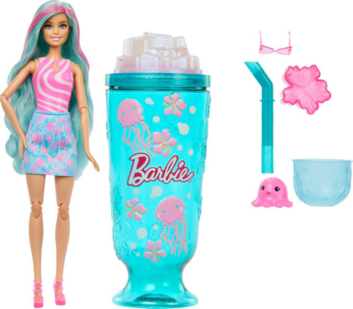 Barbie Pop Reveal Ocean Slushy Doll - Jellyfish