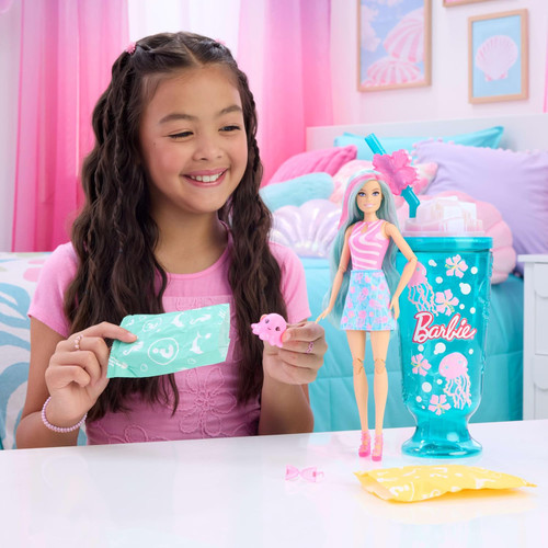 Barbie Pop Reveal Ocean Slushy Doll - Jellyfish