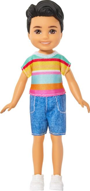 Barbie - Club Chelsea Doll Boy With Colour Striped Shirt