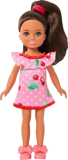 Barbie - Club Chelsea Doll Brunette with Cherry Dress