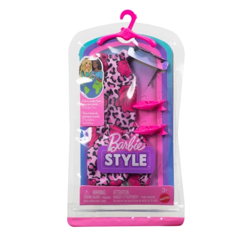 Barbie Fashion Pack - Pink Rose Dress With Heels