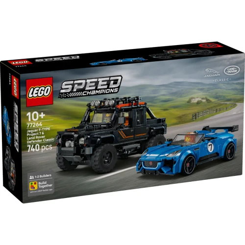 Lego Speed Champions Jaguar Project 7 & Land Rover Defender