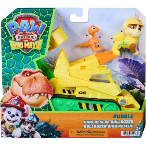 Paw Patrol The Dino Movie - Rubble Dino Rescue Bulldozer