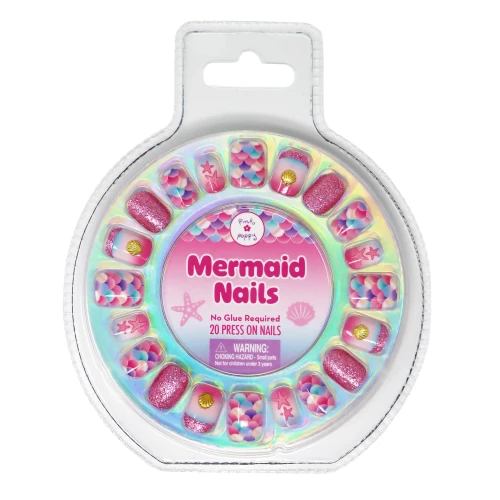 3D Mermaid Sparkle Press On Nails