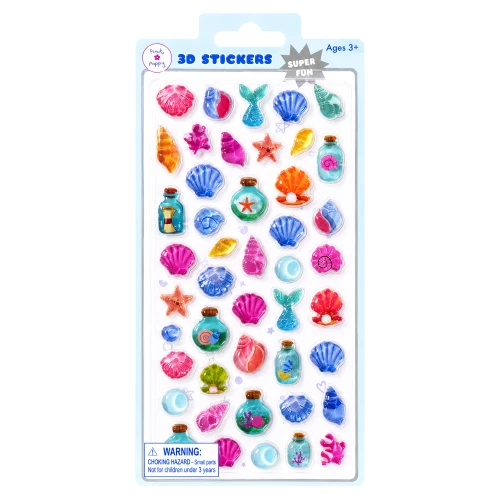 3D Stickers Sea Creatures