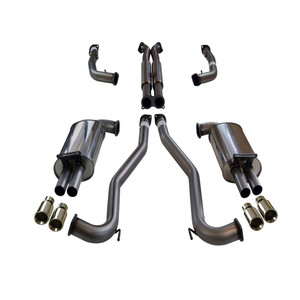 HOLDEN COMMODORE VE, VF V6 V8 UTE 3" KIT WITH 2 x HOTDOG - XPIPE & 4 X SC TIPS - XPS STAINLESS STEEL 409L