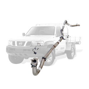 NISSAN PATROL GU 4.2L TD42-T 96-2006 UTE COIL & LEAF SPRING 3" TURBO BACK STAINLESS EXHAUST WITH STAINLESS 304 CAST DUMP PIPE & PIPE ONLY