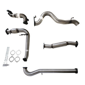 3 Inch Full Stainless Exhaust for Jeep JK Wrangler 2.8lt DPF 10 to 15 with Hotdog No Cat (4 Door Models)