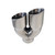 Angle Y-Piece Inner Cone Tapered 3" In 2 x 3 1/2" Out 10" RHS Long SS304 Tip