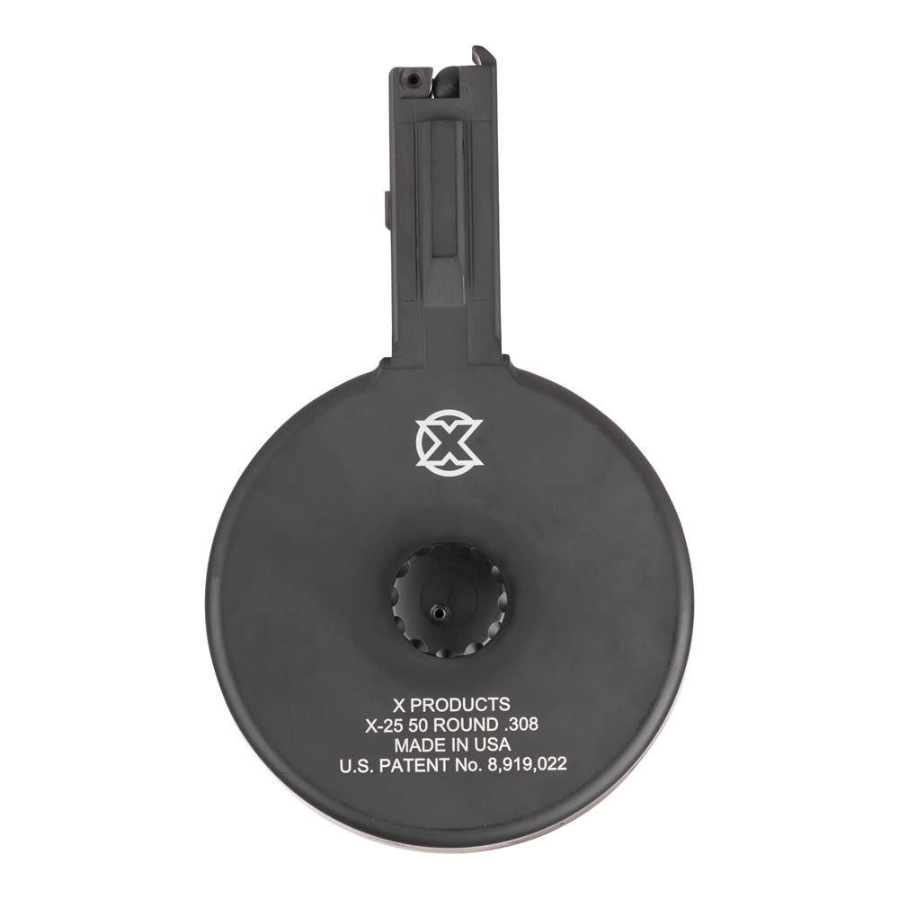 X-25 AR .308 + SR-25 High Capacity Drum Magazine