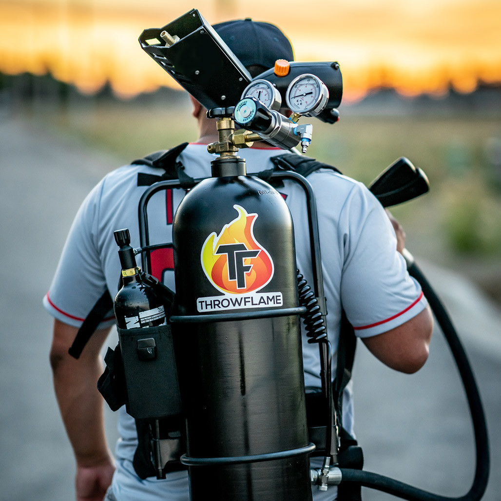 Key Flamethrower X15 Flamethrower Professional Fire Gear WWMT Flamethrowers