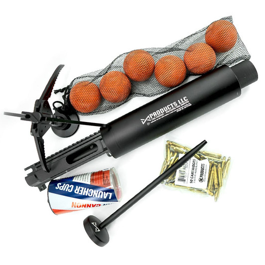 Can Cannon Launcher Package with grappling hook, balls, cups Can Cannon Launcher Package with grappling hook, balls, cups