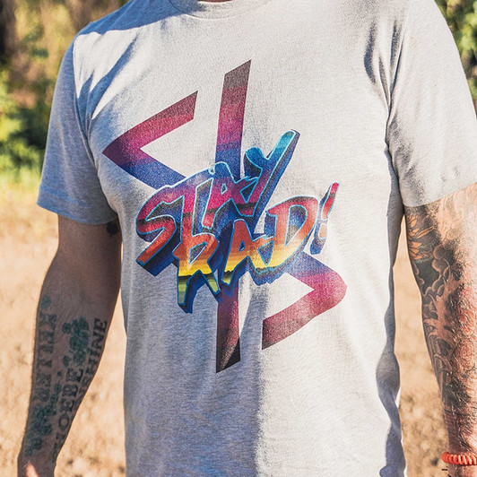 stay rad x products tshirt grey