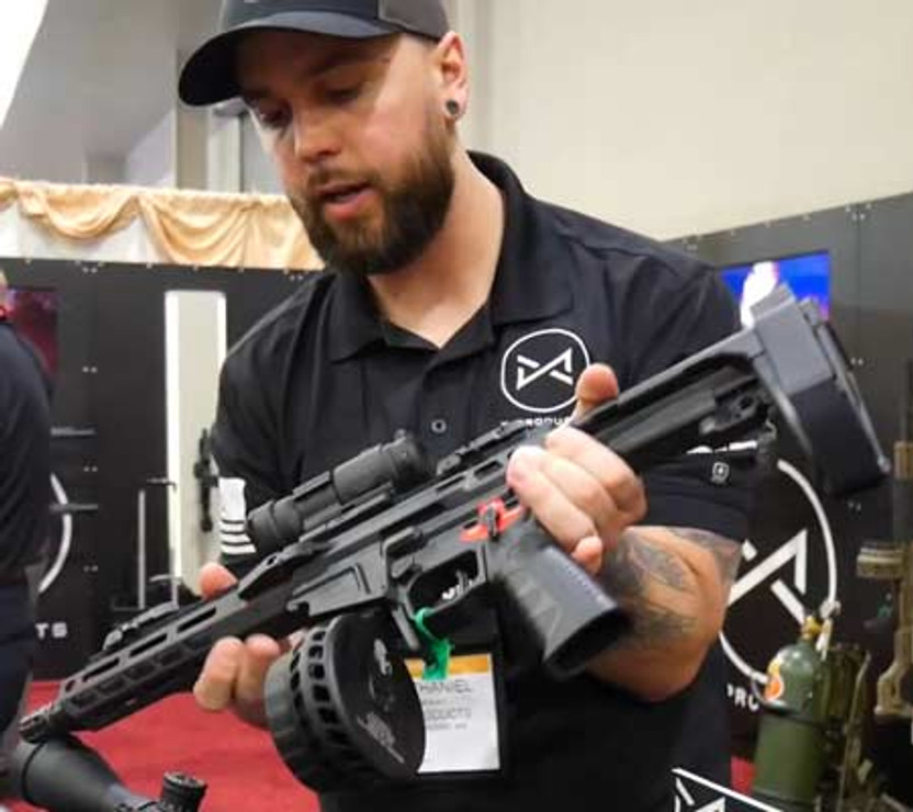 SHOT 2020 - X Products New 9mm PCC w/ Binary Trigger & Drum Mag SHOT 2020 - X Products New 9mm PCC w/ Binary Trigger & Drum Mag