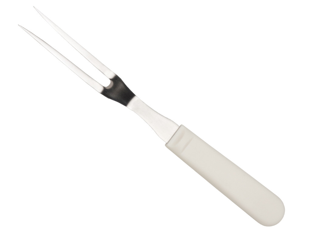 !2" Chef's Fork With White Poly Handle