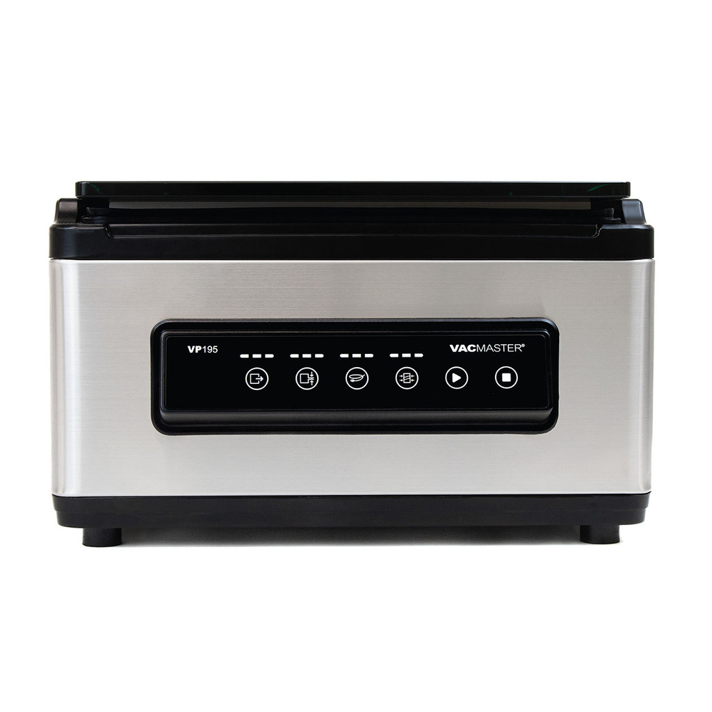 VacMaster VP195 compact chamber sealer front view with digital control panel