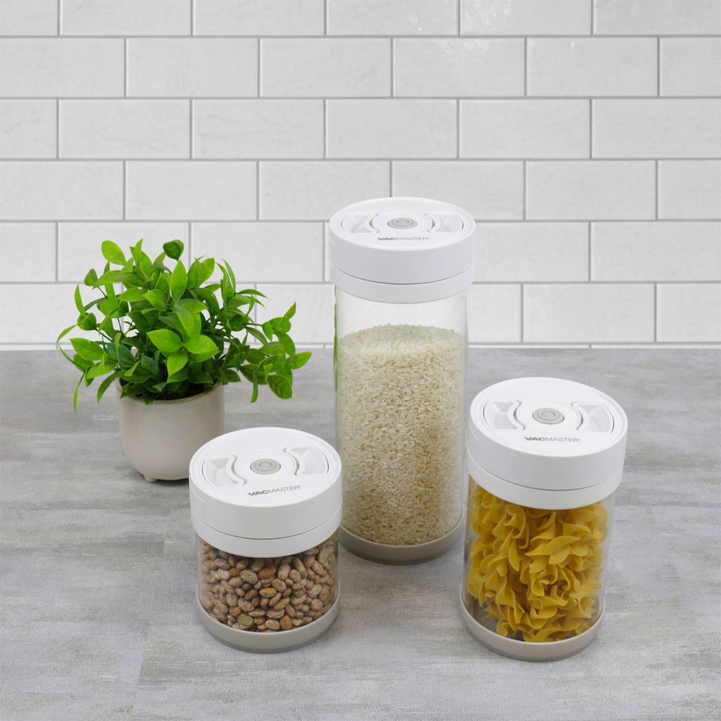 Lightweight, reusable food‑storage canister made from ABS plastic and glass, illustrating long-term durability and everyday convenience.