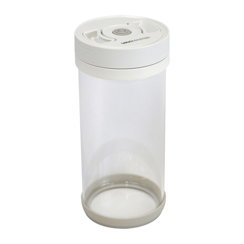 Large vacuum‑sealed canister displayed individually to highlight its high‑capacity design, airtight sealing system, and compatibility with most vacuum sealers for bulk food storage.