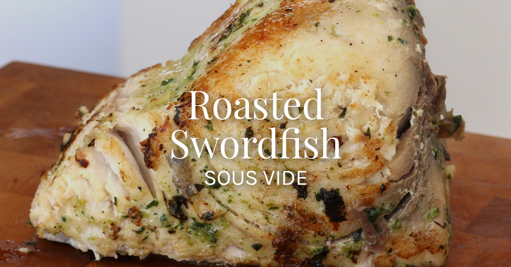 Swordfish Roast with Charred Jalapenos, Garlic & Lemon Recipe