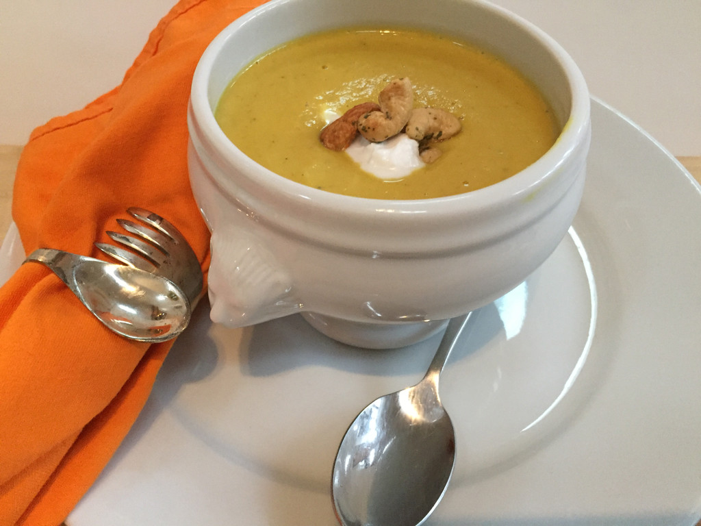 Butternut Squash Soup with Coconut Milk & Cashews Sous Vide