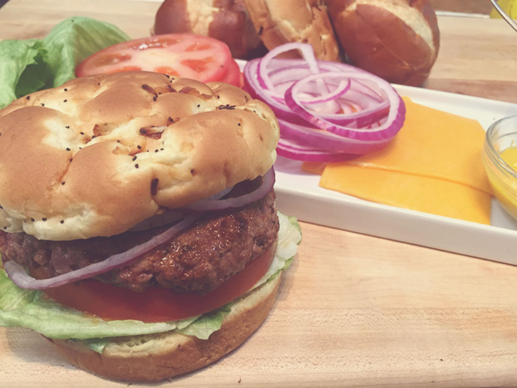 Hamburgers Sous Vide With A Hint of Sweet and Blazing Heat