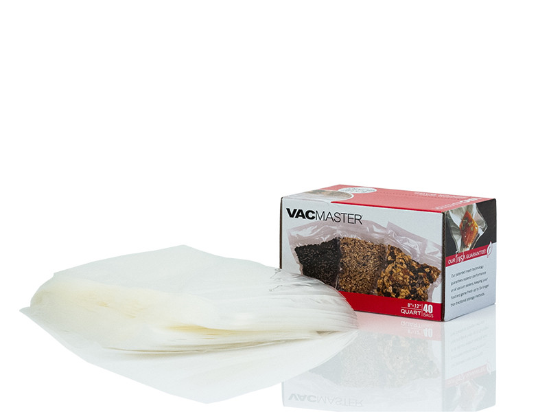 8" x 12" Quart Full Mesh Zipper Vacuum Seal Bags