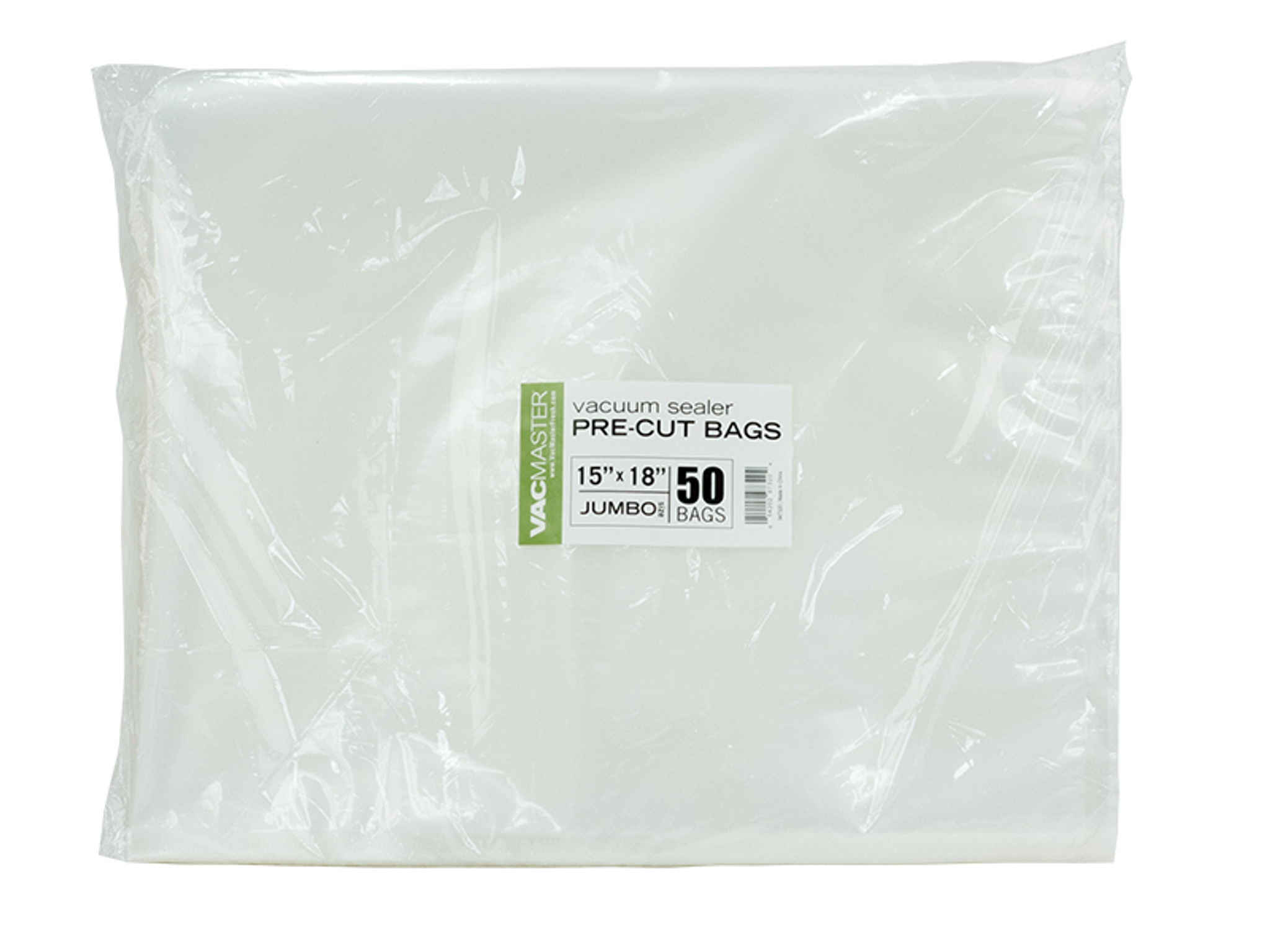 VacPak-It 186EVB1518 15 x 18 Jumbo 2 Gallon Full Mesh External Vacuum  Packaging Pouches / Bags