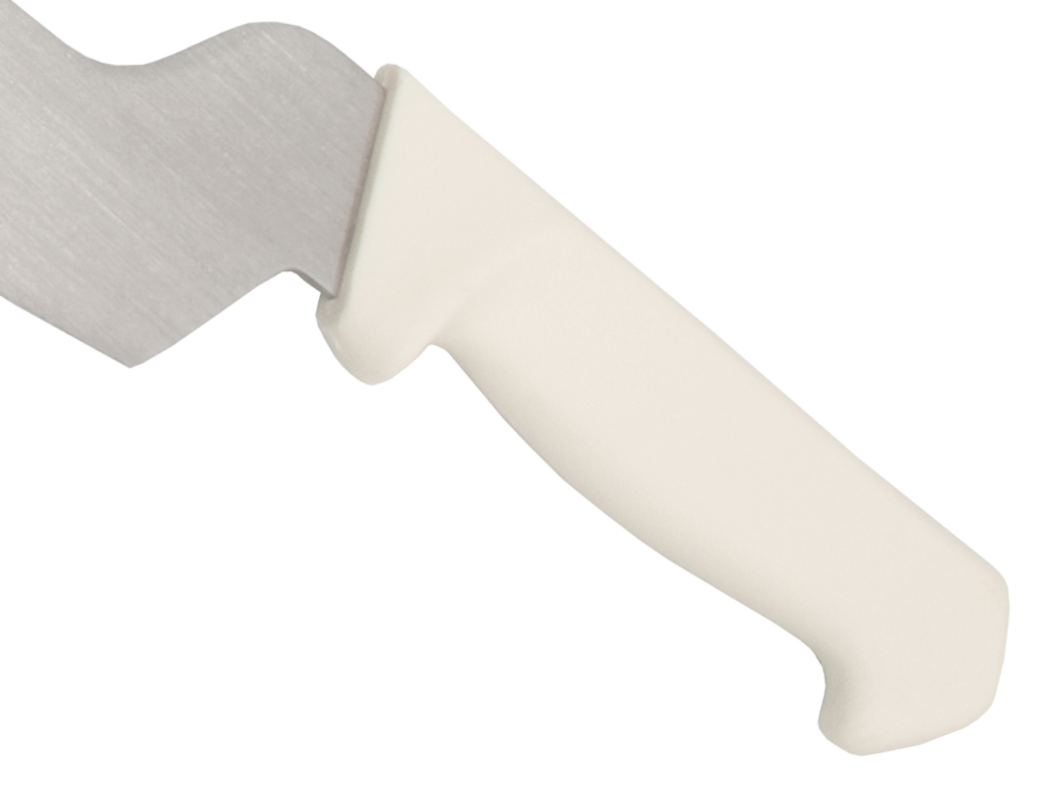 Ary 6 x 3 Dough Cutter / Scraper with White Poly Grip Handle ZWP226