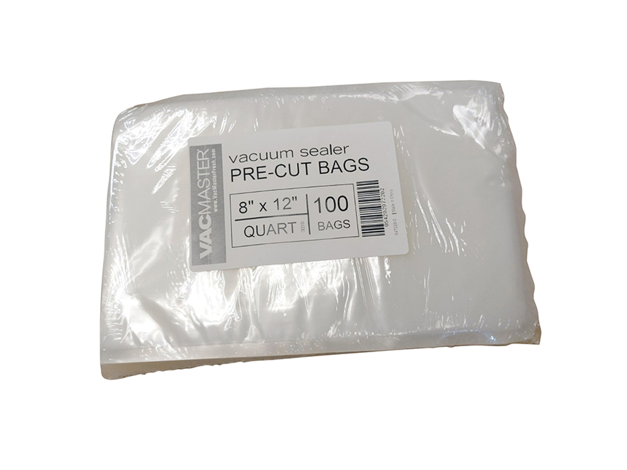 Vacuum Sealer Bags, Pre-Cut, 8 x 12-In., 100-Ct.