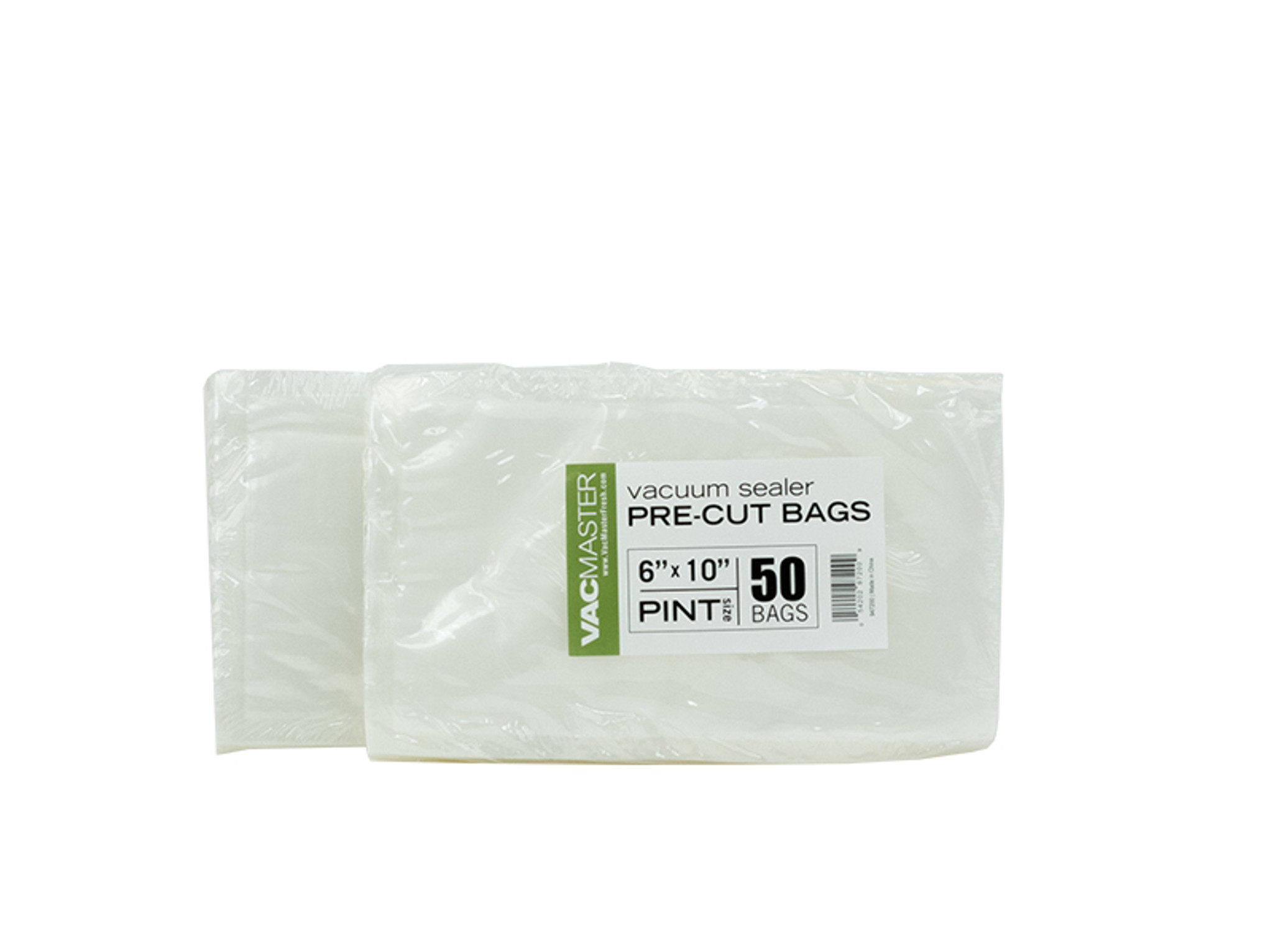 Vacmaster 948200 6 x 10 Full Mesh Vacuum Seal Pint Bags - 50 Pack